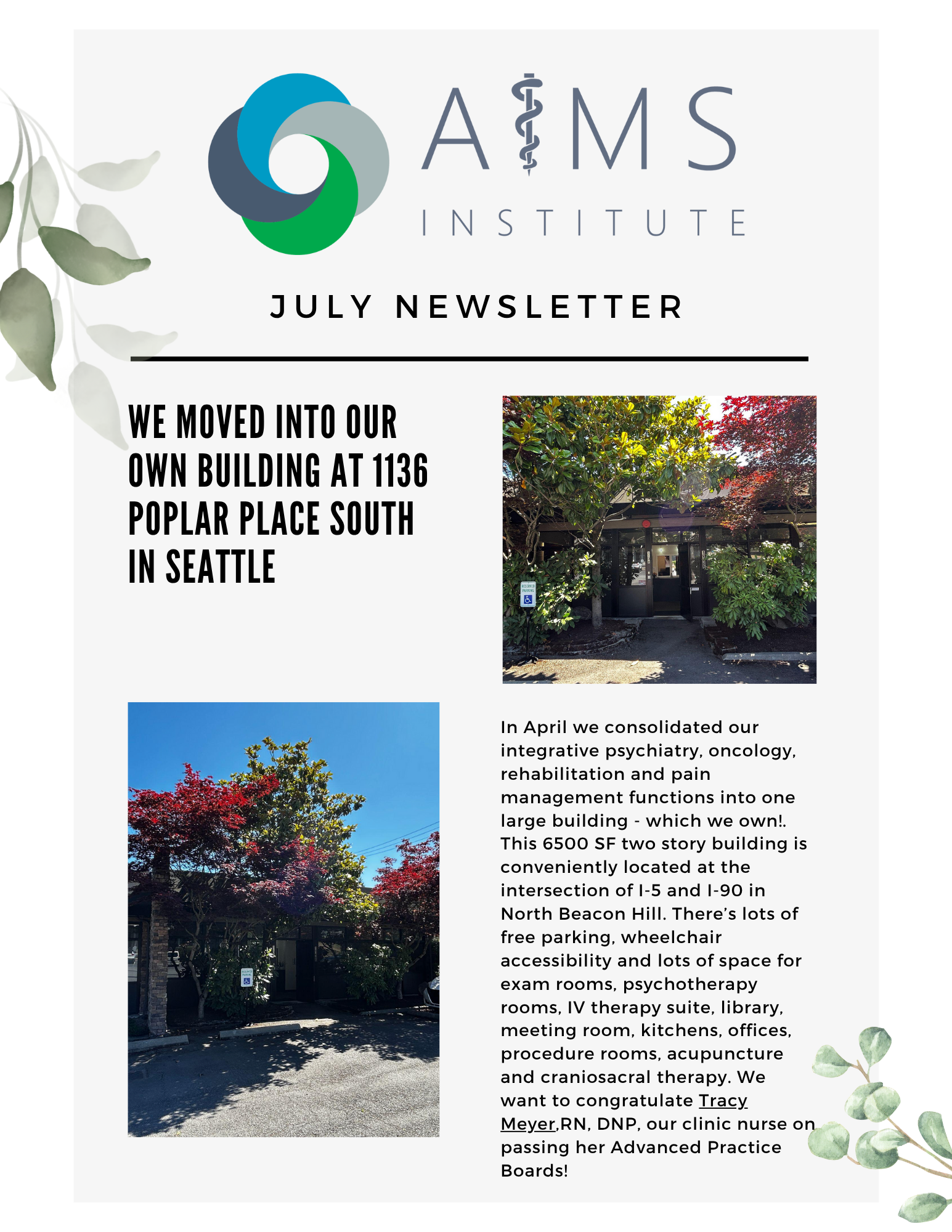 July Newsletter